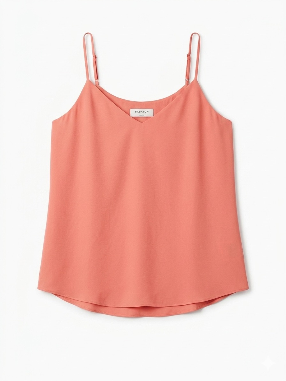 Aritzia Babaton Everly Camisole V-Neck Tank Top Coral Pink Size XS